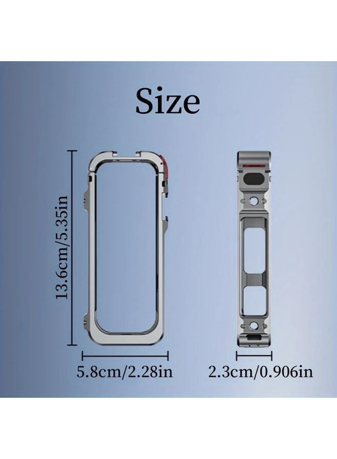Insta360 X5 Metal Frame Protective Case With Lens Cover And 6 Wind Muffs - Image 2